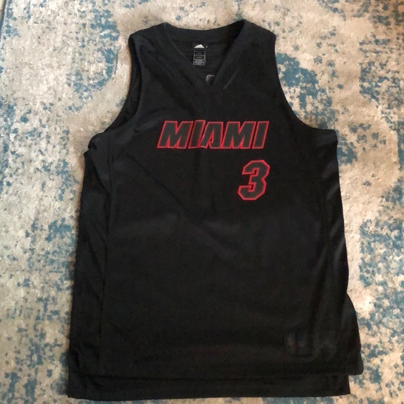 Dwayne Wade adidas Blk/red jersey - Picture 1 of 2